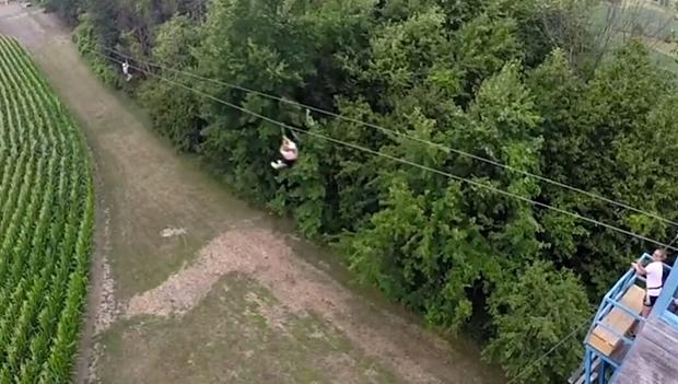 Ziplining at Indian Creek Camp