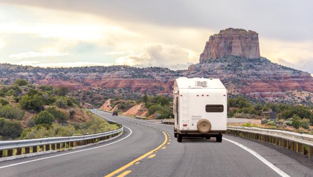 Trailer Camping in the Desert