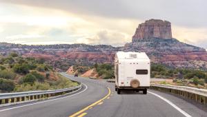 Trailer Camping in the Desert